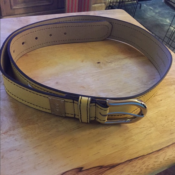 Relic Accessories - Relic Belt with tags yellow in color size Large